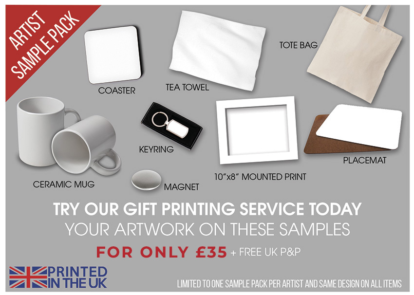 Artist Sample Pack for £35+vat