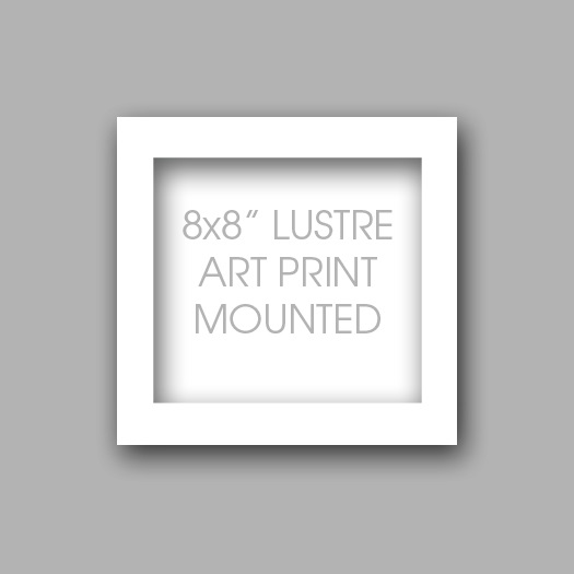 10"x10" Mounted Lustre Art Print