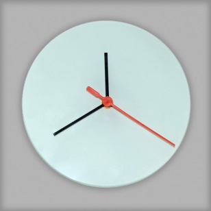 Glass Round Clock 30cm